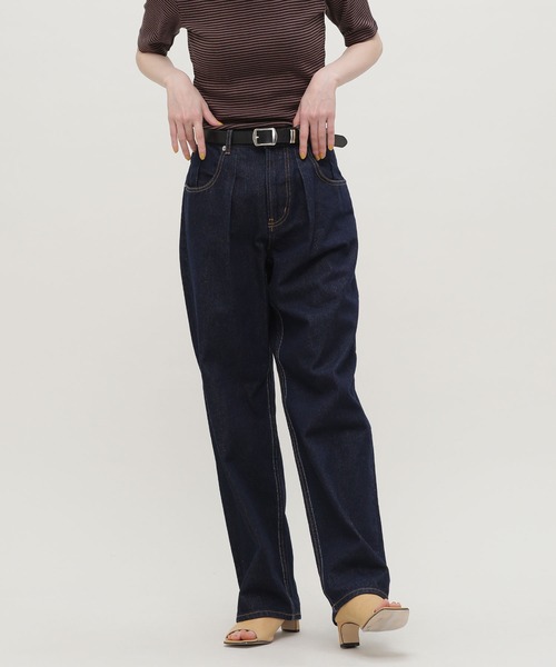 「PICCADILLY」 デニムパンツ M ホワイト レディース_画像6