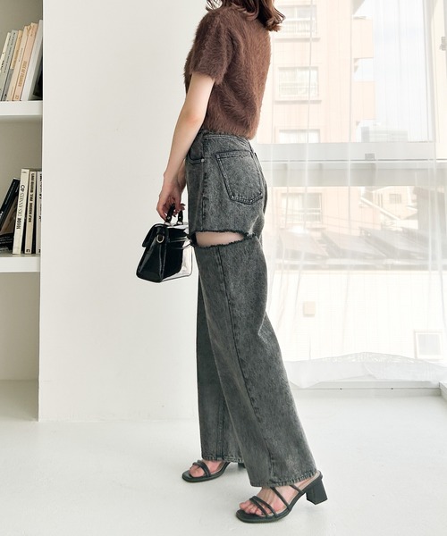 [Heather] Denim брюки M голубой женский 