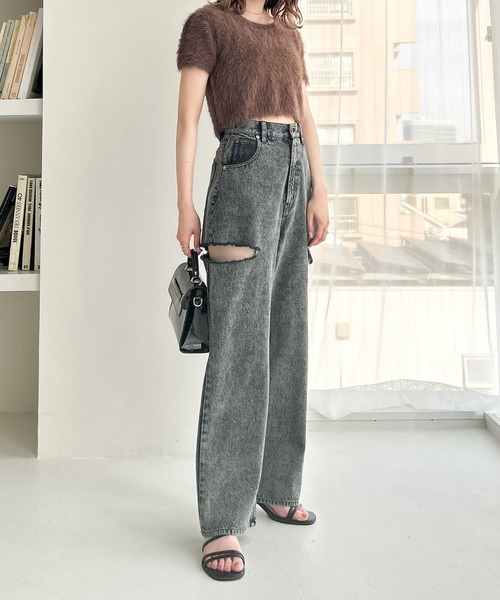 [Heather] Denim брюки M голубой женский 