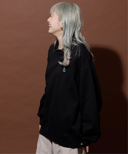 「DOUBLE NAME」 スウェットカットソー FREE グリーン レディース_画像2