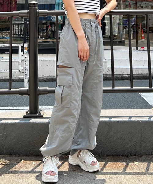 EENK インク パンツ（その他） レディース 【古着】【中古】 INGNI（イング） カーゴパンツ FREE グレー レディース : ZOZOTOWN