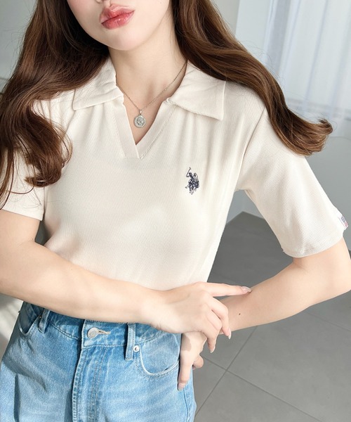 U.S. POLO ASSN.（ユーエスポロアッスン） tシャツ 半袖 moment＋別注