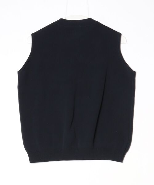 「6」 ノースリーブニット - ネイビー レディース_画像2