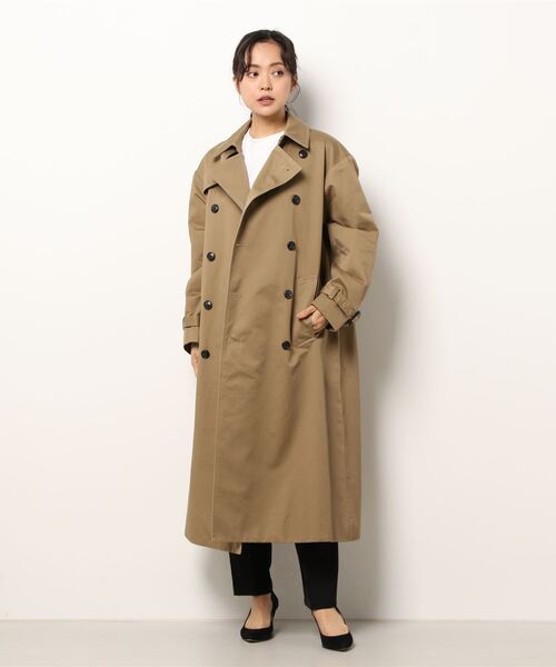 「UR Lab.」 トレンチコート MEDIUM ベージュ レディース_画像2