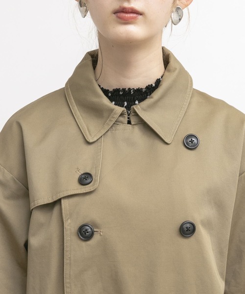 「UR Lab.」 トレンチコート MEDIUM ベージュ レディース_画像3