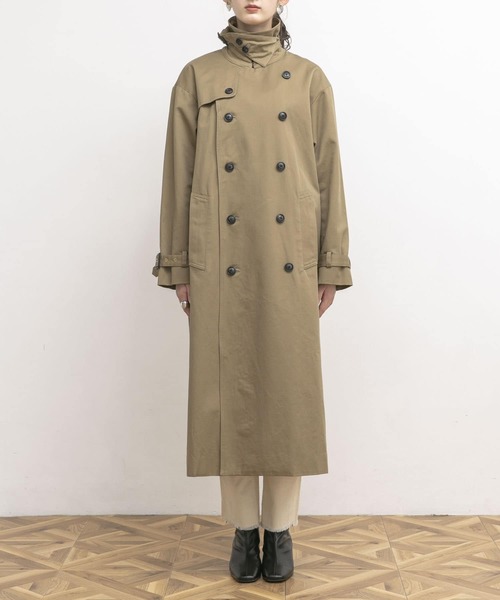 「UR Lab.」 トレンチコート MEDIUM ベージュ レディース_画像6