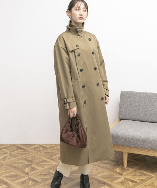 「UR Lab.」 トレンチコート MEDIUM ベージュ レディース_画像7