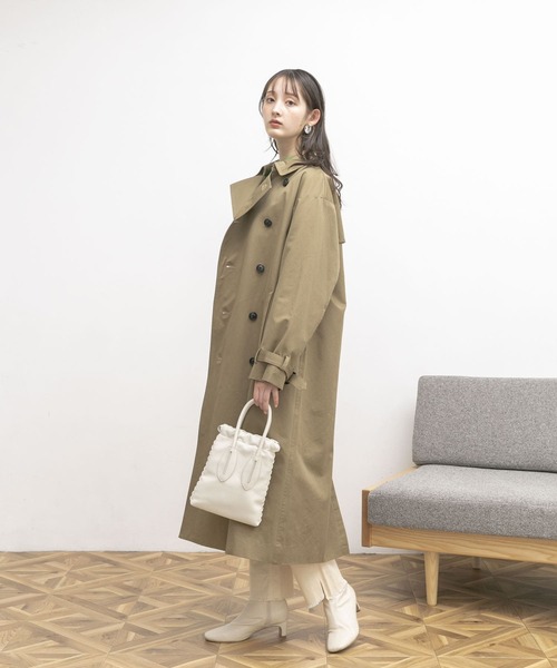 「UR Lab.」 トレンチコート MEDIUM ベージュ レディース_画像9