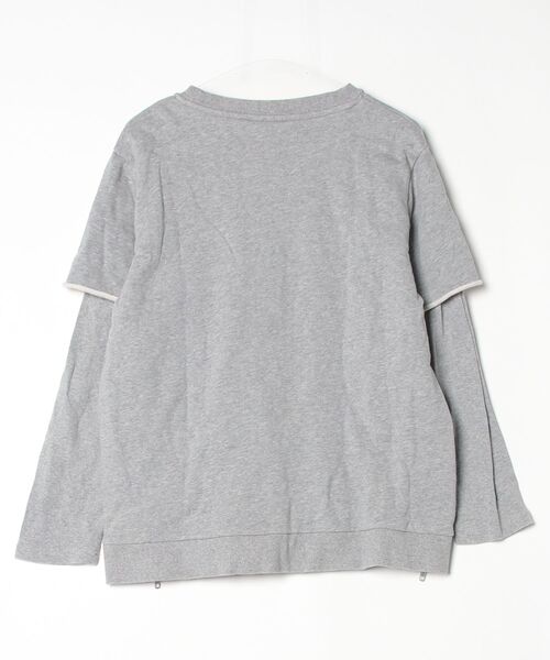 「DETAILS」 スウェットカットソー MEDIUM グレー レディース_画像2