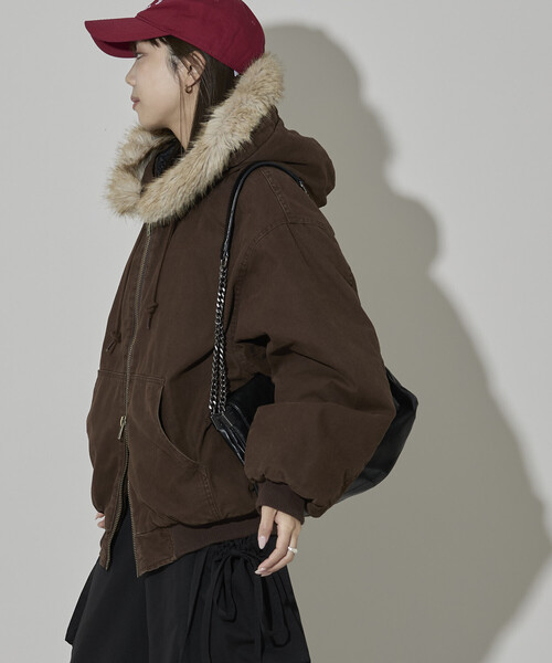 Diagram ダイアグラム キルティングジャケット ジャンパー フード