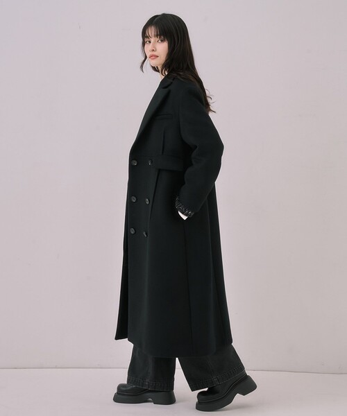 ☆【美品】UNITED TOKYO ロングチェスターコート ブラック☆ UNITED TOKYO（ユナイテッドトウキョウ） コート チェスターコート