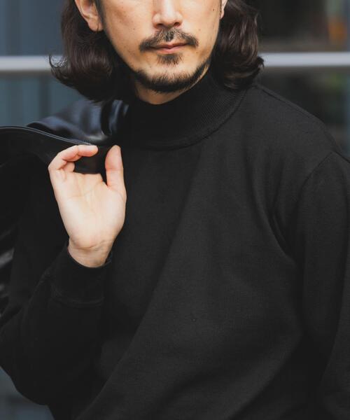 STONE  ハイネックセーター 黒 STONE ブラックタートルネック XL STONE ISLAND（ストーンアイランド