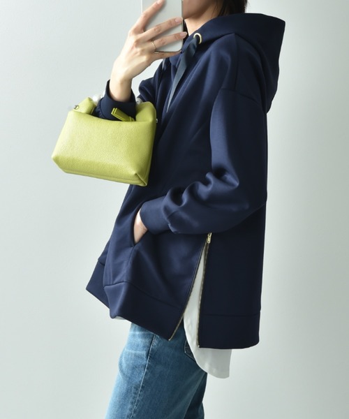 「INTERPLANET」 プルオーバーパーカー FREE ネイビー レディース_画像2