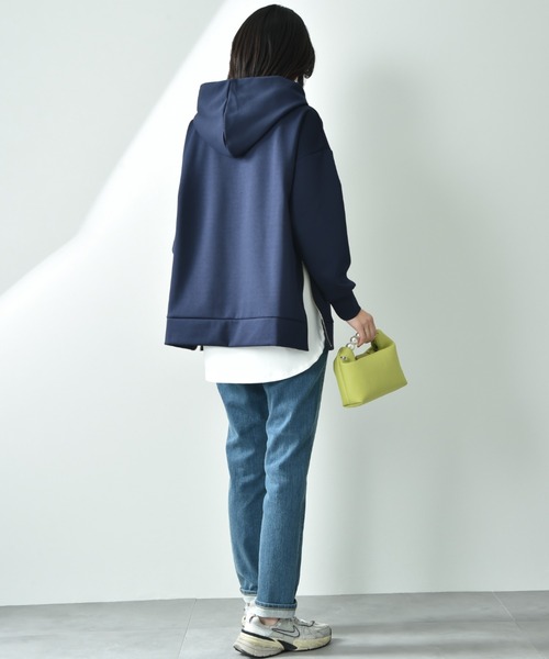 「INTERPLANET」 プルオーバーパーカー FREE ネイビー レディース_画像7