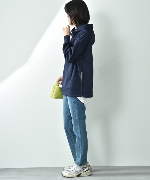 「INTERPLANET」 プルオーバーパーカー FREE ネイビー レディース_画像8