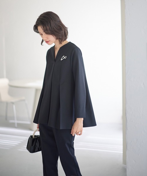 GeeRA（ジーラ） セットアップ 「2点セット」タックフレアーブラウス