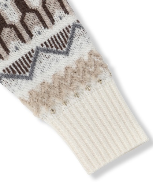 LAUTREAMONT（ロートレアモン） ニット セーター ノルディック柄ニット