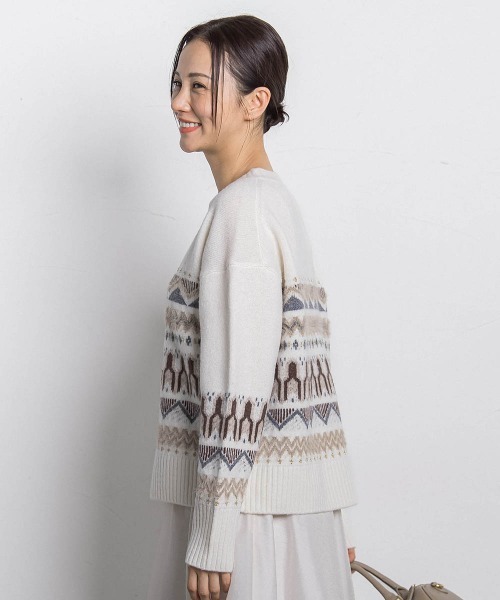 LAUTREAMONT（ロートレアモン） ニット セーター ノルディック柄ニット