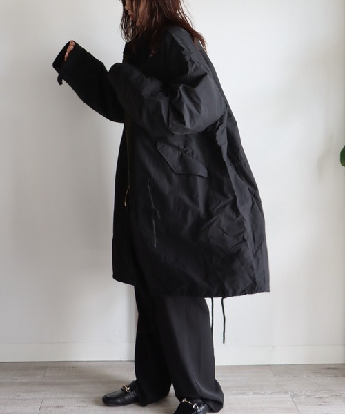 「COURO」 モッズコート M オリーブ レディース_画像4