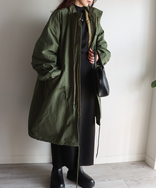 「COURO」 モッズコート M オリーブ レディース_画像6