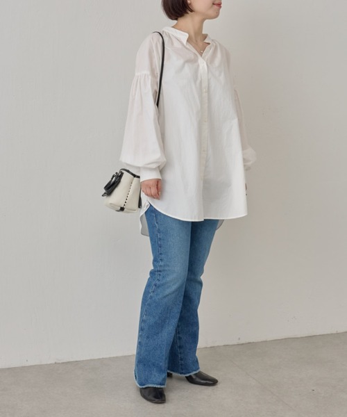 BEARDSLEY ホワイト 長袖シャツ BEARDSLEY（ビアズリー） 長袖シャツ FREE ホワイト レディース