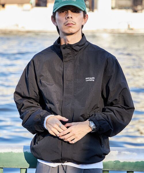 「FFEIN」 ナイロンブルゾン MEDIUM ブラック メンズ_画像8