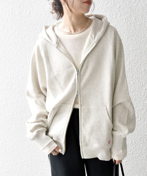 SHIPS any 「SHIPS any」 ジップアップパーカー ONE SIZE ライトグレー