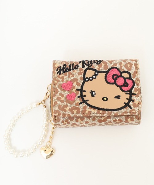 sanrio（サンリオ） 財布 日焼けキティグリッターヒョウ柄ミニ財布