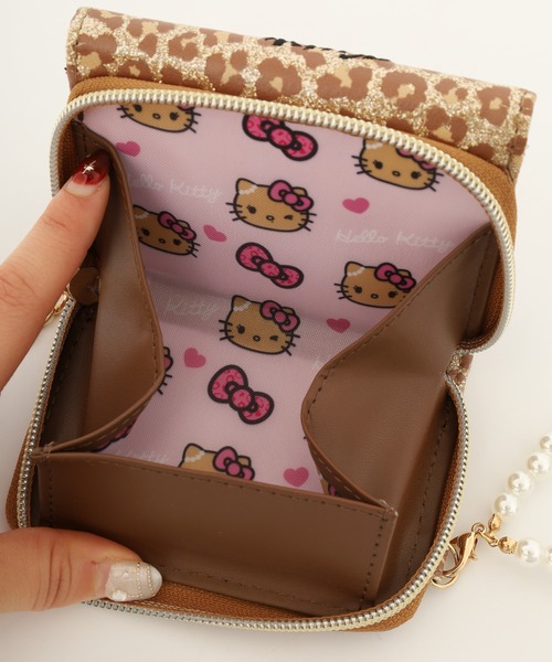 sanrio（サンリオ） ミニ 財布 日焼けキティグリッターヒョウ柄ミニ