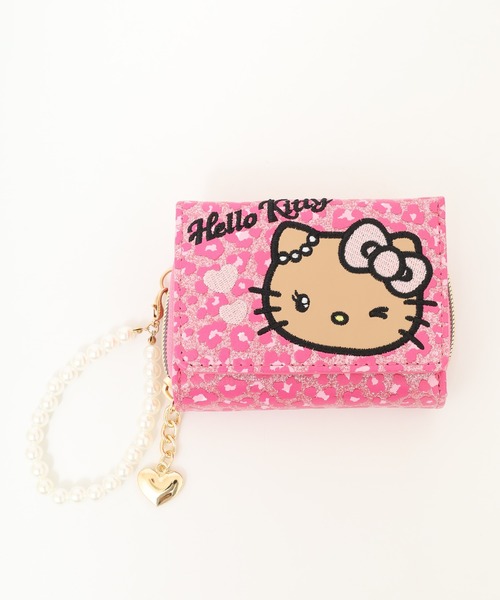 sanrio（サンリオ） 財布 日焼けキティグリッターヒョウ柄ミニ財布