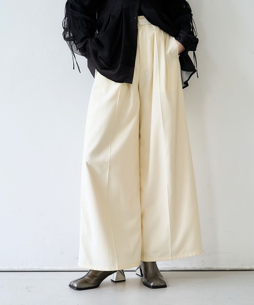 HARE（ハレ） ワイドパンツ スラックス パンツ ジャガードライン