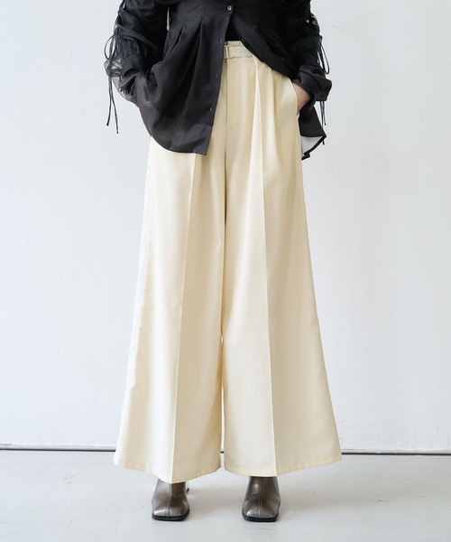 HARE（ハレ） ワイドパンツ スラックス パンツ ジャガードライン