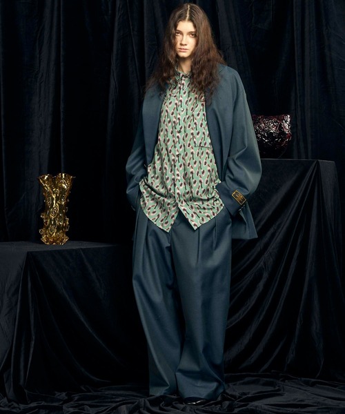 「MAISON SPECIAL」 スラックス 0 チャコールグレー メンズ_画像3