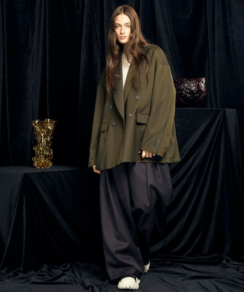 「MAISON SPECIAL」 スラックス 0 チャコールグレー メンズ_画像5