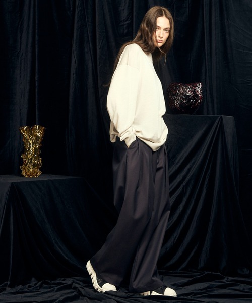「MAISON SPECIAL」 スラックス 0 チャコールグレー メンズ_画像6