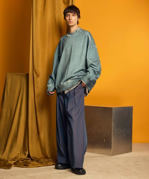 「MAISON SPECIAL」 スラックス 0 チャコールグレー メンズ_画像8