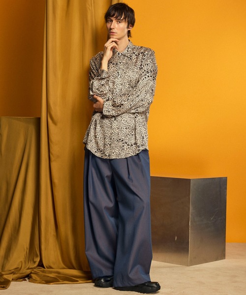 「MAISON SPECIAL」 スラックス 0 チャコールグレー メンズ_画像9