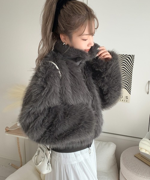 「mily bilet」 ブルゾン SMALL アイボリー レディース_画像7