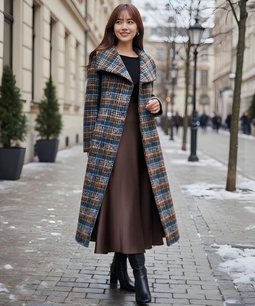 AND COUTURE（アンドクチュール） コート アウター アルパカシャギー