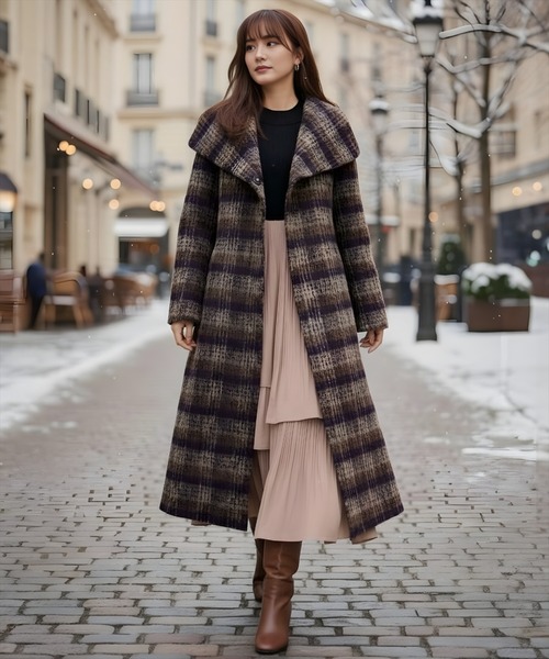 AND COUTURE（アンドクチュール） コート アウター アルパカシャギー