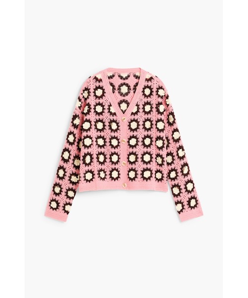 Desigual（デシグアル） ニット セーター フラワーモチーフ ピンク