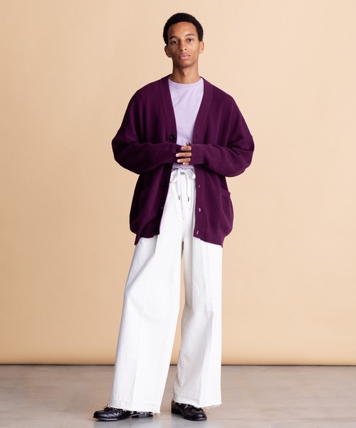 「VICTIM」 ニットカーディガン LARGE ブラック メンズ_画像2