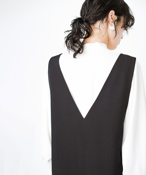 「haco!」 「KAKKO」サロペットスカート MEDIUM ライトブラウン レディースの画像5