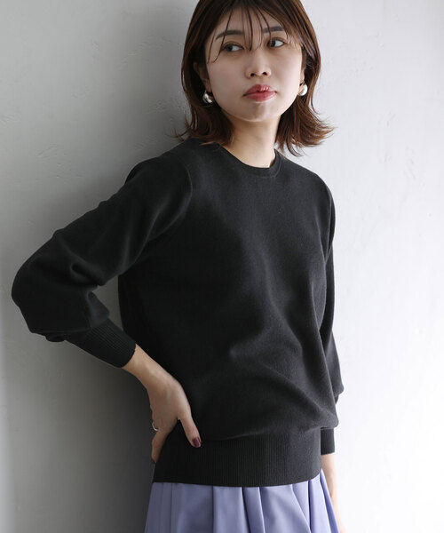 「La TOTALITE」 長袖ニット - ネイビー レディース_画像8