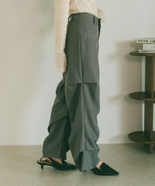 「VANNIE U」 スラックス L グレー レディース_画像6