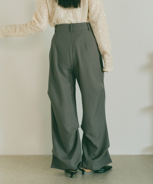 「VANNIE U」 スラックス L グレー レディース_画像7