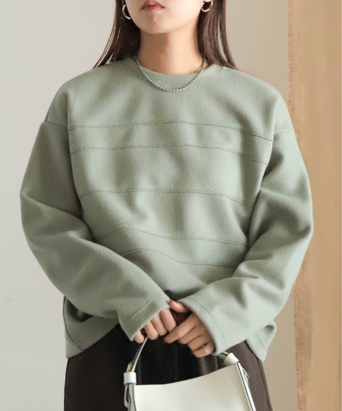 「NOMBRE IMPAIR」 長袖カットソー FREE グリーン レディース_画像8