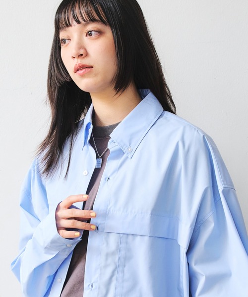 DAWNCE シャツ ボクシー ショート丈シャツ メンズ レディース