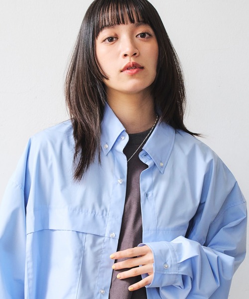 DAWNCE シャツ ボクシー ショート丈シャツ メンズ レディース