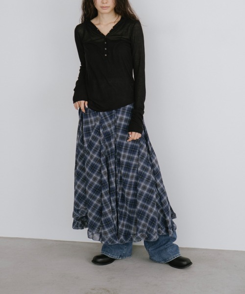 「duei」 スカート FREE ブルー レディース_画像3